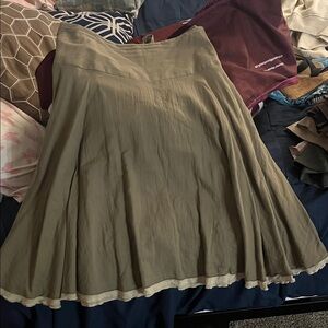 Olive Green Women's Skirt
